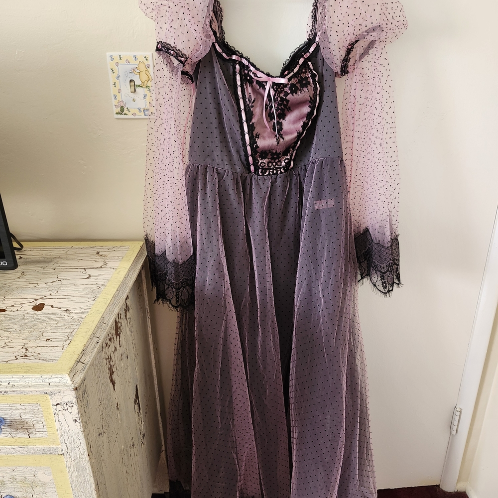 Melancholy Cotillion Sugar Thrillz Pink and Black Women's Dress